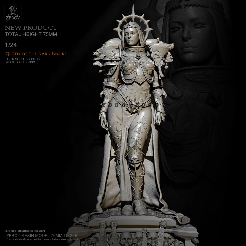 

H75mm 1/24 Resin model kits figure colorless and self-assembled TD-2710