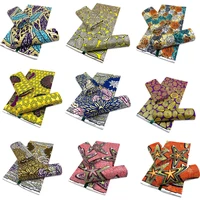 ankara african prints batik fabric real gold wax 100 cotton sewing material for wedding dress high quality africa tissu 6 yards