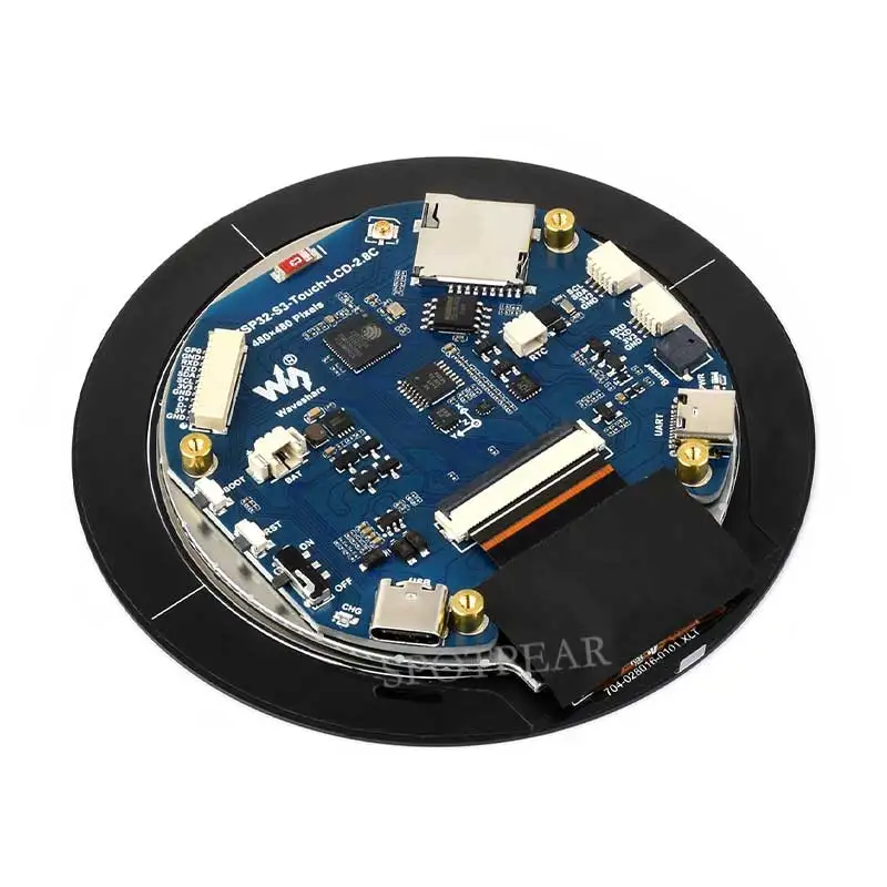 Плата разработки ESP32 S3 2 8 дюйма 480x480 круглый ЖК-дисплей датчик QMI8658 микрофон SD/MP3