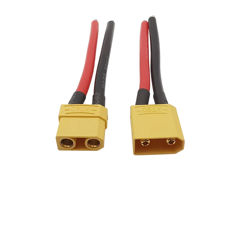 XT30U / XTR30U XT60H XT60U XT90 Разъем папа-мама с кабелем 10 см 10/12/16/18AWG для RC Lipo Battery FPV Drone