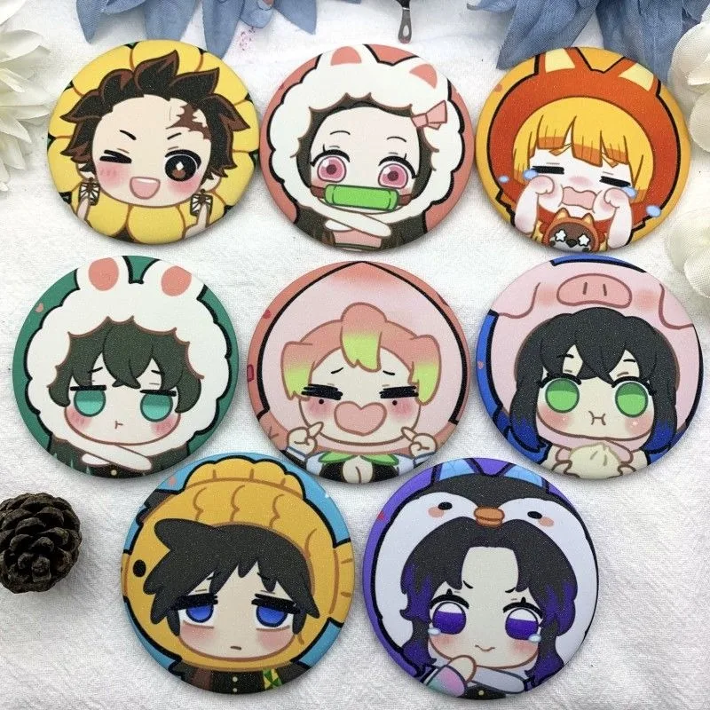 Значок рассекающий демонов Tokitou Muichirou Giyu Tomioka Kochou Shinobu значок аниме периферийный