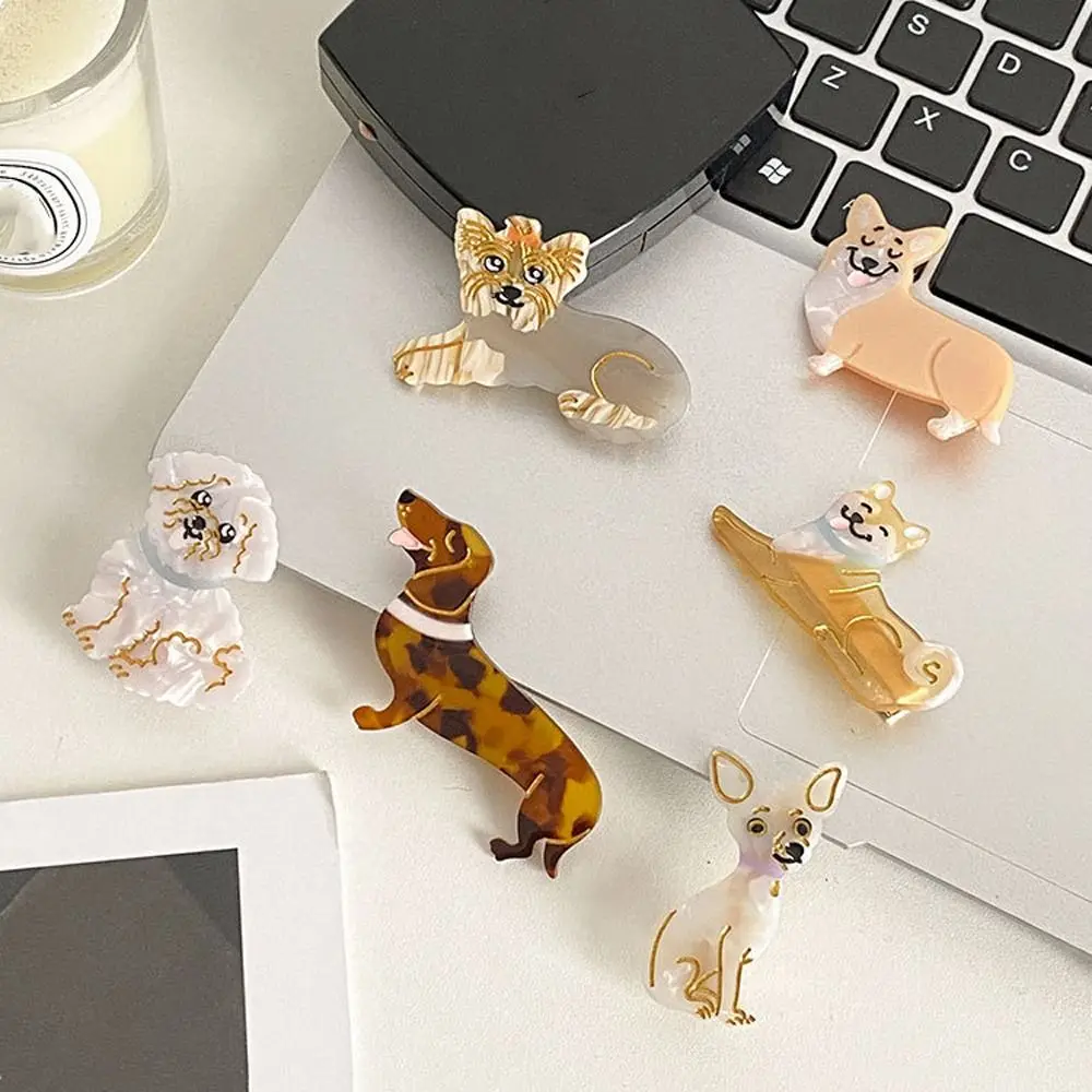 

Элегантные Заколки для волос Шиба-ину кирки для женщин Заколка-пряжка в виде собаки искусственная ацетатная фотосессия подарки для вечевеч...