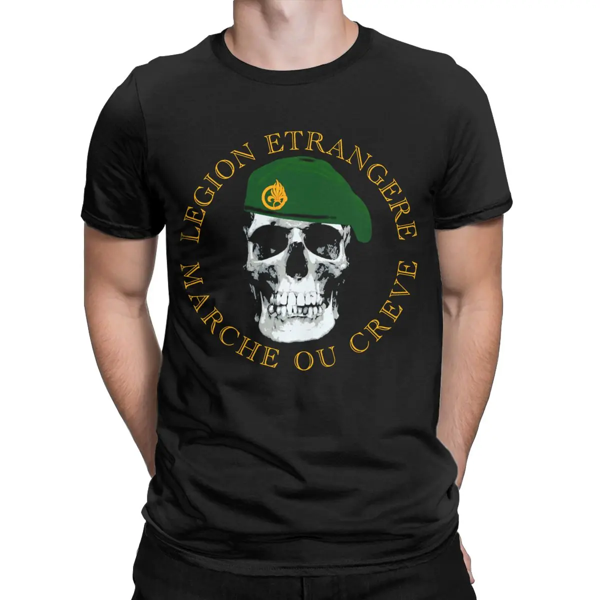 

March Or Die France Apedes Legio Patria Nostra T-Shirts for Men French Foreign Legion Cotton Tees Short Sleeve T Shirts Original