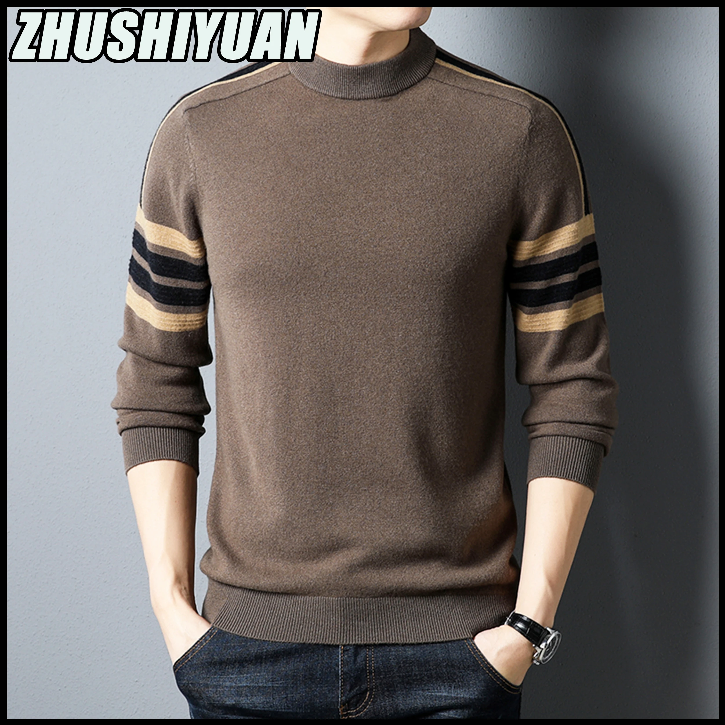 Sweaters For Men Wool Korean Fashion Pullovers Roupas Masculinas O-Neck Ropa Hombre Vintage 2023 Men's Luxury Cashmere Jumper
