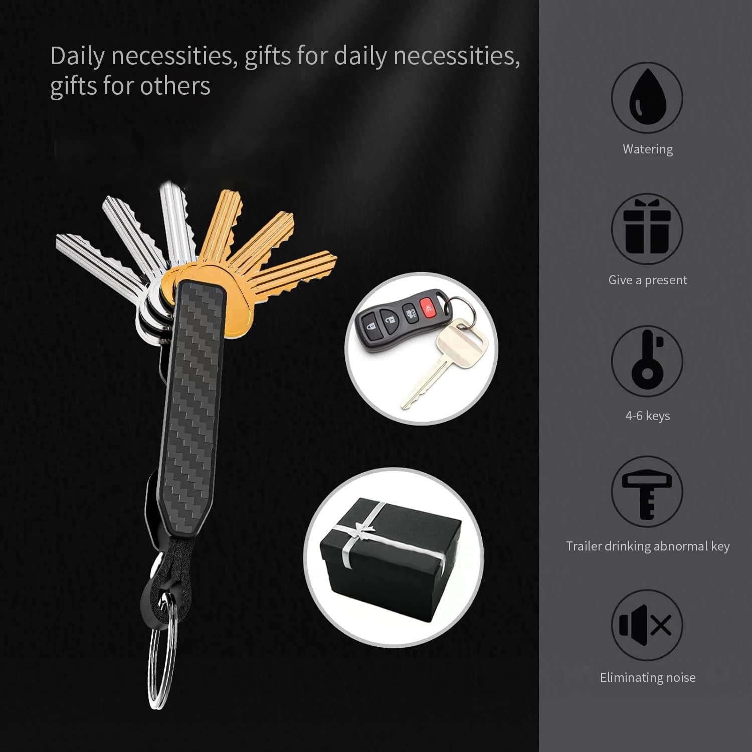 Органайзер для ключей мужчин-компактный металлический держатель