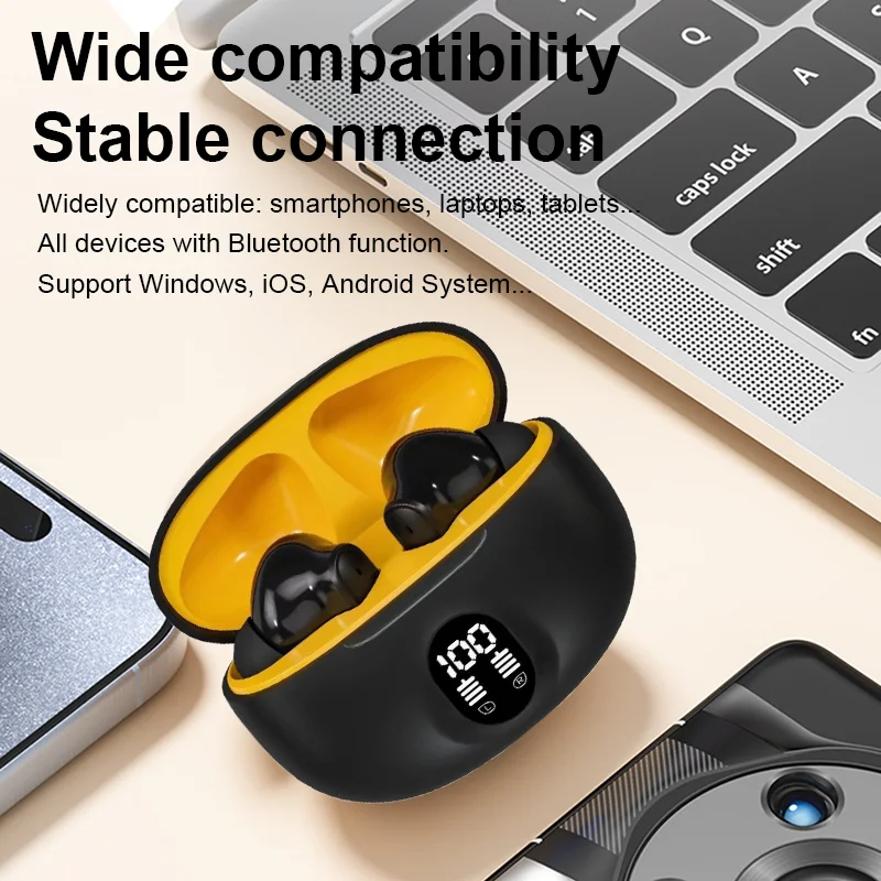 Новейшие беспроводные наушники Bluetooth A51 с микрофоном HiFi стереогарнитура