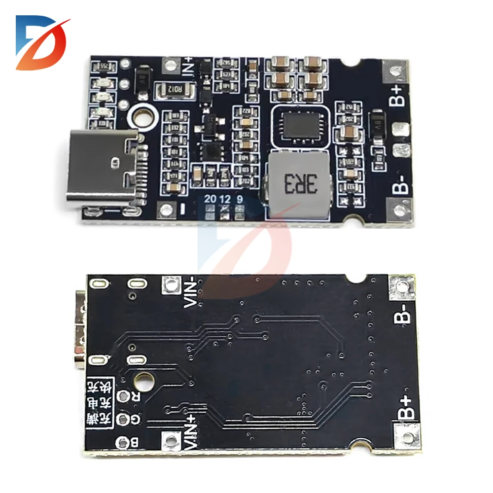 Фото 2S 3S 4S Type-C USB 4,5 В-15 В Step-Up Buck QC Модуль зарядного устройства для быстрой зарядки литиевой батареи 18650 с защитой от температуры №4