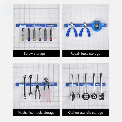 Магнитный держатель для инструментов MAG25, сверхмощный магнитный держатель для инструментов, стойка для полос, компактный металлический держатель для гаечных ключей и ножей
