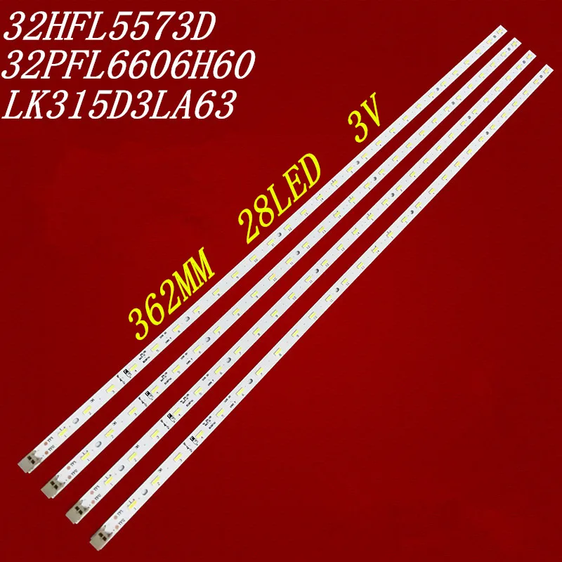 Для Sharp 32-дюймовой Φ 32PFL6606H60 32HFL5573D LK315D3LA63 362 мм 28 светодисветодиодный 3 в 100% новая светодиодная лента для подсветки