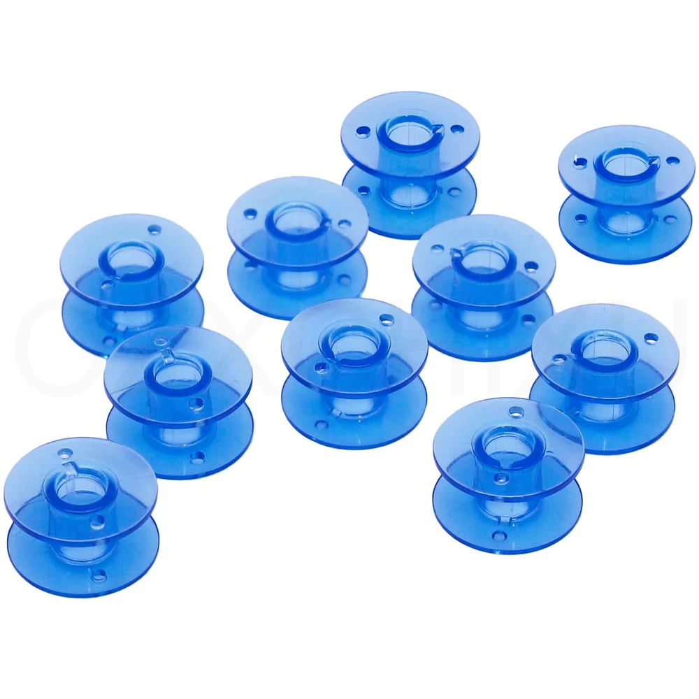 10 шт. пластиковые шпули класс 15 (размер а) 2518P для швейных машин Brother Babylock синего