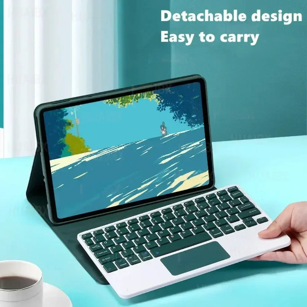 Фото Чехол с клавиатурой для планшетов Lenovo Tab M10 Plus 3rd Xiaoxin Pad 10,6 дюймов TB128FU TB128XU TB125FU, чехол с клавиатурой Funda №3