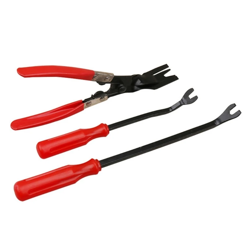 

Car Heavy Duty 3Pcs Trim Clip Upholstery-Removal Tool Fastener Pin Pliers Puller Dropshipping