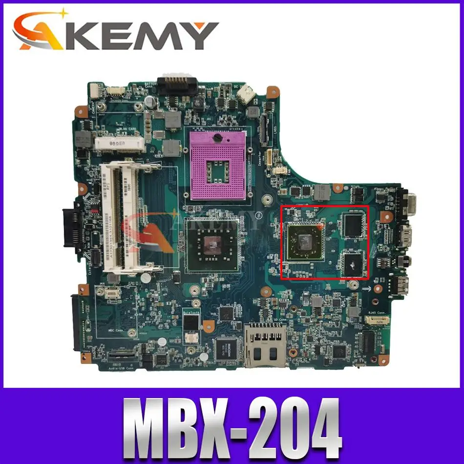 

Akemy MBX-204 motherboard For Sony Vaio VGN NW VGN-NW11Z PCG-7171M MBX-204 mbx-217 Laptop Mainboard A1730139A tested good