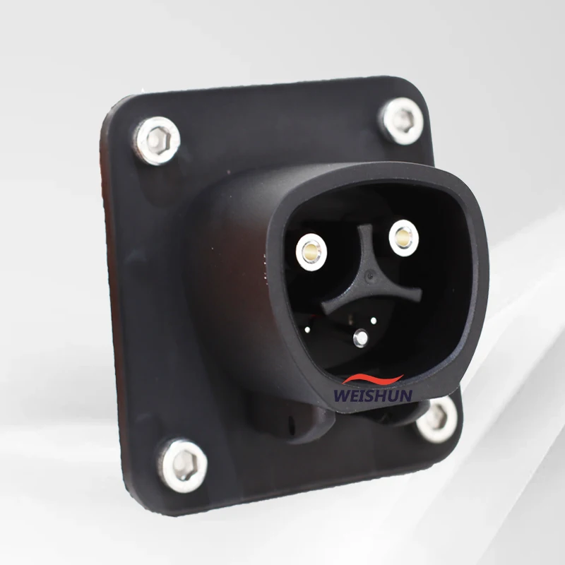 Торцевая розетка Tesla для электромобилей 16A 32A 50A 80A NACS переменного тока с кабелем 0 5