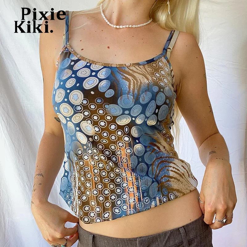 PixieKiki Indie Y2k Crop Tops Aesthetic 