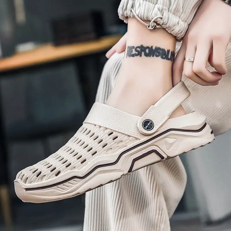 

Slippers Men Outdoor Slip Resistant Woman Flip Flop Breathable Beach Sandals Women Summer Ultralight Slip on Women's Shoes 193B