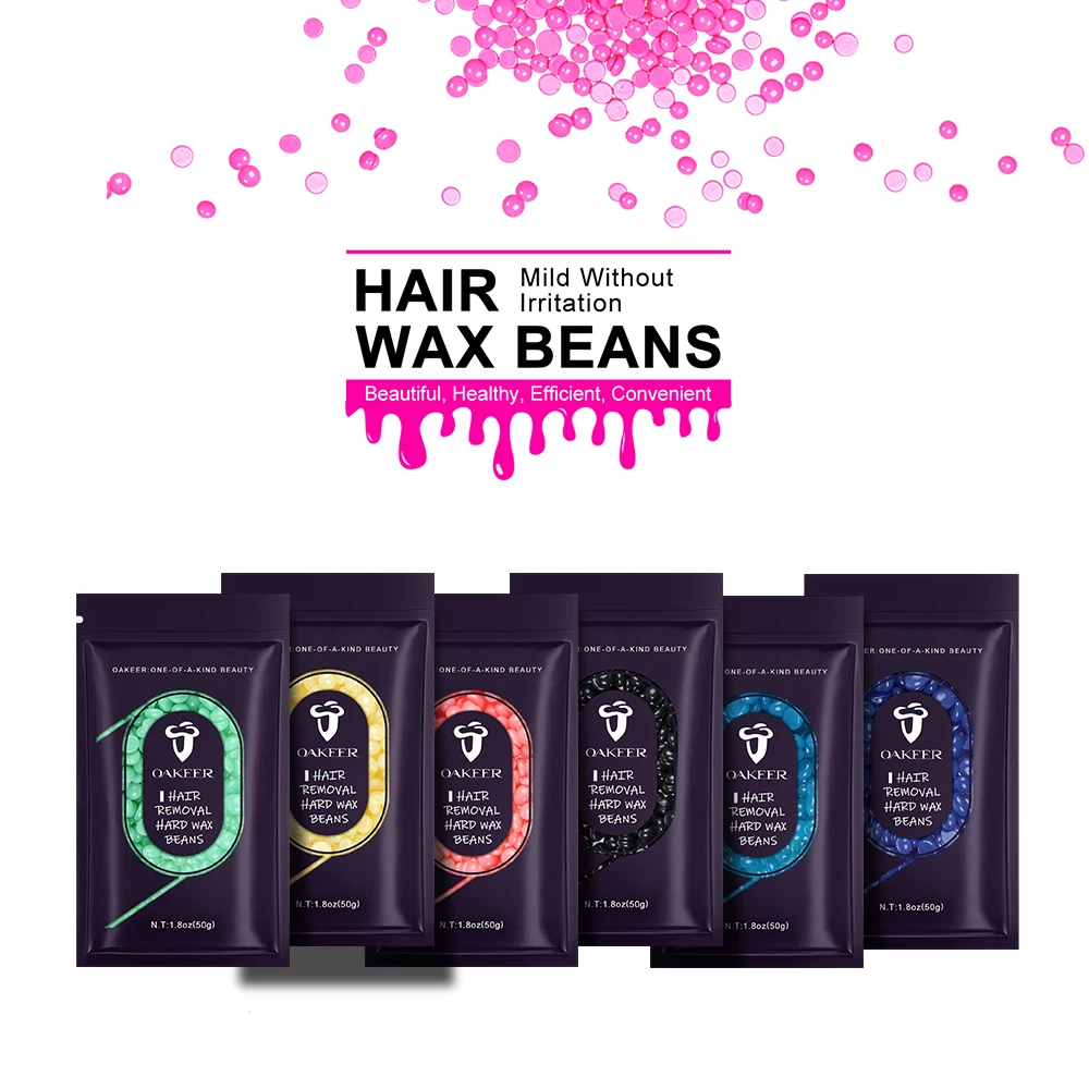 Воск для удаления волос в машине и на депиляционные полоски, 50 г, твердый воск для воскового нагревателя, красота лица для женщин Cera on.