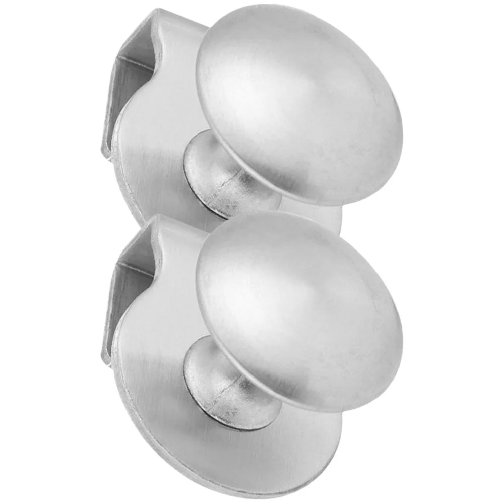 

2pcs Stainless Steel Glass Door Handle Cabinet Door Glass Retainer Clips Cabinet Pulls Cabinet Door Handles Glass Door Knobs