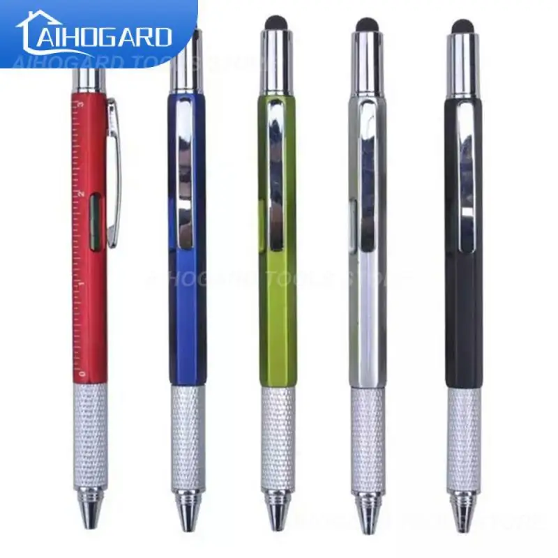 

4 In 1 Screwdriver Ballpoint Pen Scale Pen Ruler Repair Screwdriver Pen Hand Tool Supplie Stationery Pens Woodworking Ship Free