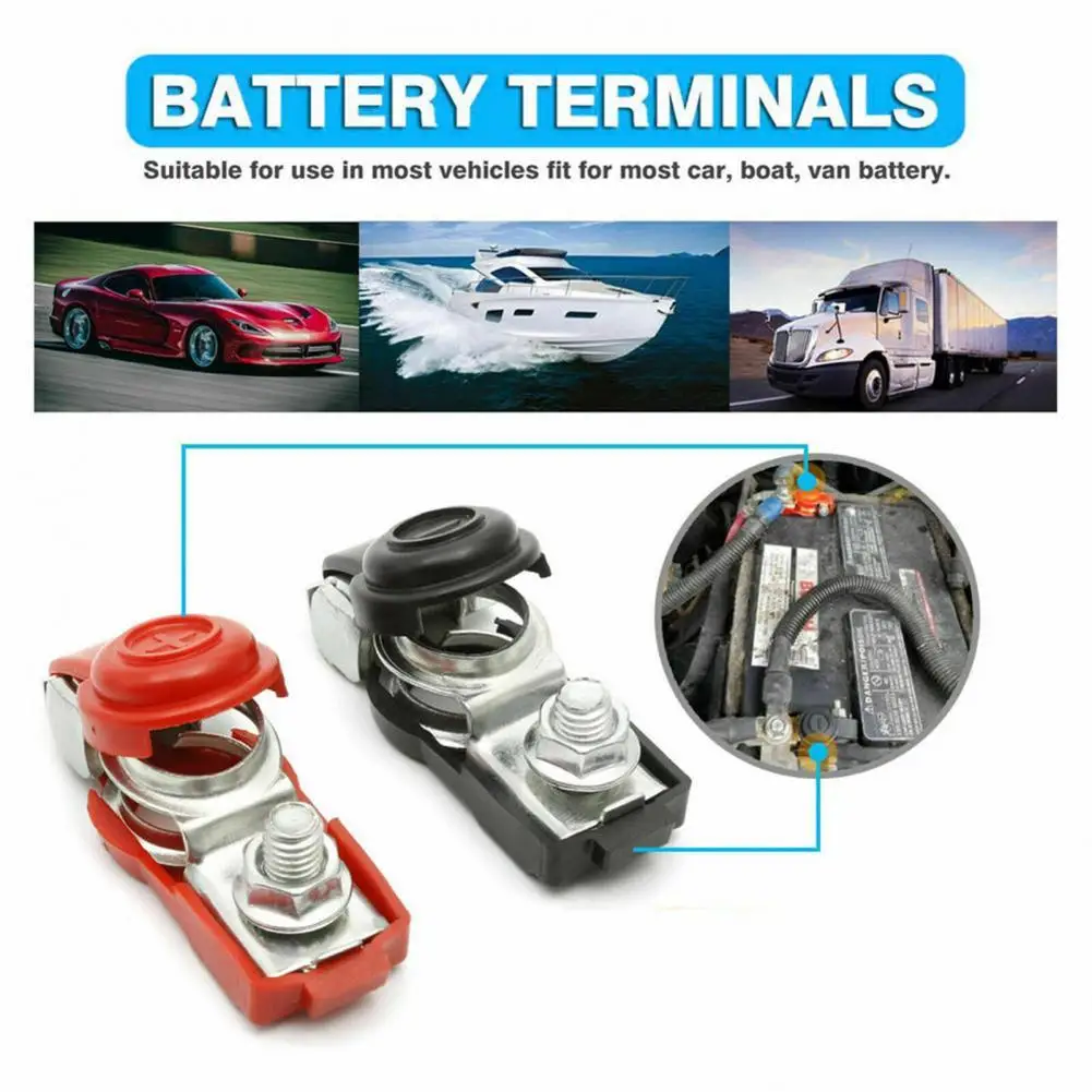 

1 Pair Premium Universal Convenient Corrosion Resistant Battery Clamp for Van Battery Connector Battery Connector