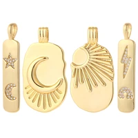 star charms for jewelry making supplies bulk charm sun moon heart diy earring necklace charms accessories cz gold color pendant