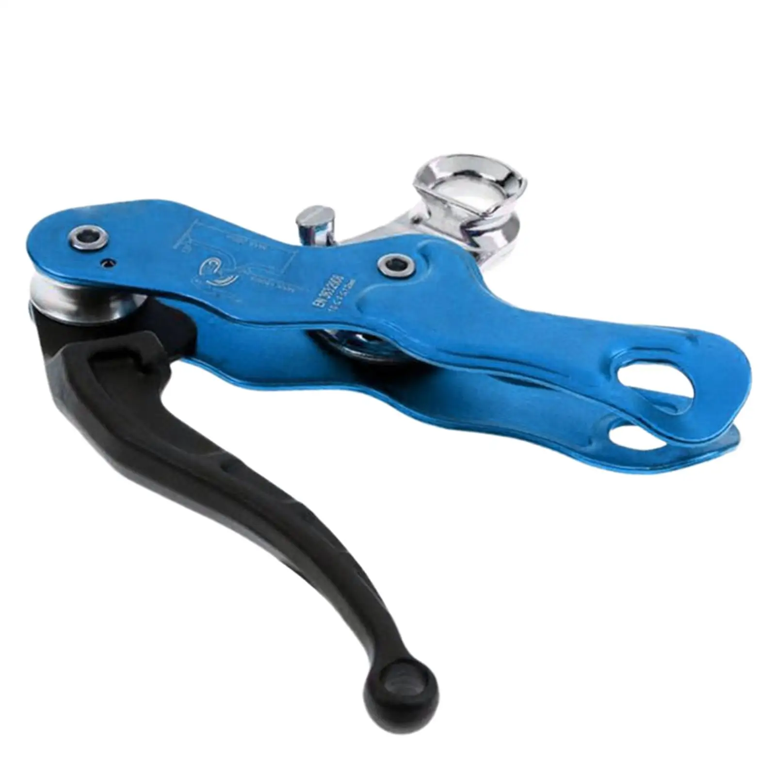 

Climbing Stop Descender, Self Locking Self Braking Belay Devices Rappel Gear Downhill Equipment Hand Control for Downhill