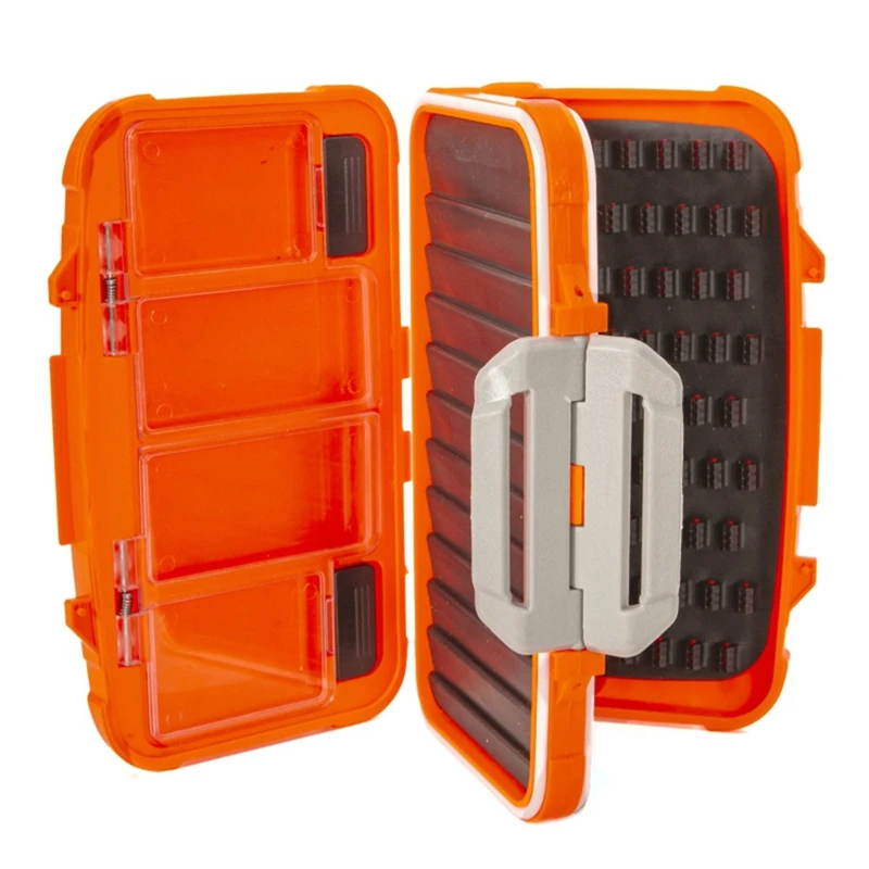 

Multifunctional Double-Opening Four-Sided Shockproof Sealed Waterproof Fishing Gear Box Multifunctional Fly Box