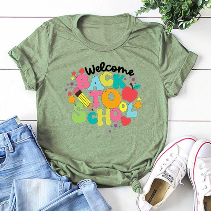 Добро пожаловать в школу рубашка Снова футболка на первый день школы подарок для