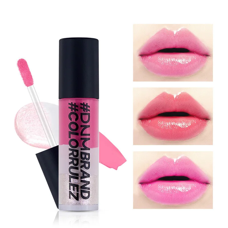 

3 Color Beauty Glazed Glitter Lip Gloss Kit Plumper Clear Liquid Lipstick Moisturizer Long Lasting Brand Makeup Cosmetics