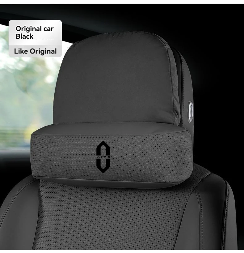 Мягкая подушка для шеи на подголовник автомобиля дышащая защитная с логотипом