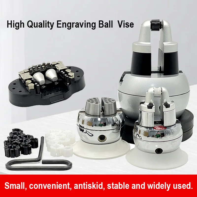 Mini Engraving Ball Vise Full Set（D,E) Jewelry Equipment Diamond Stone Block Ring Adjustable Carving Setting Tools