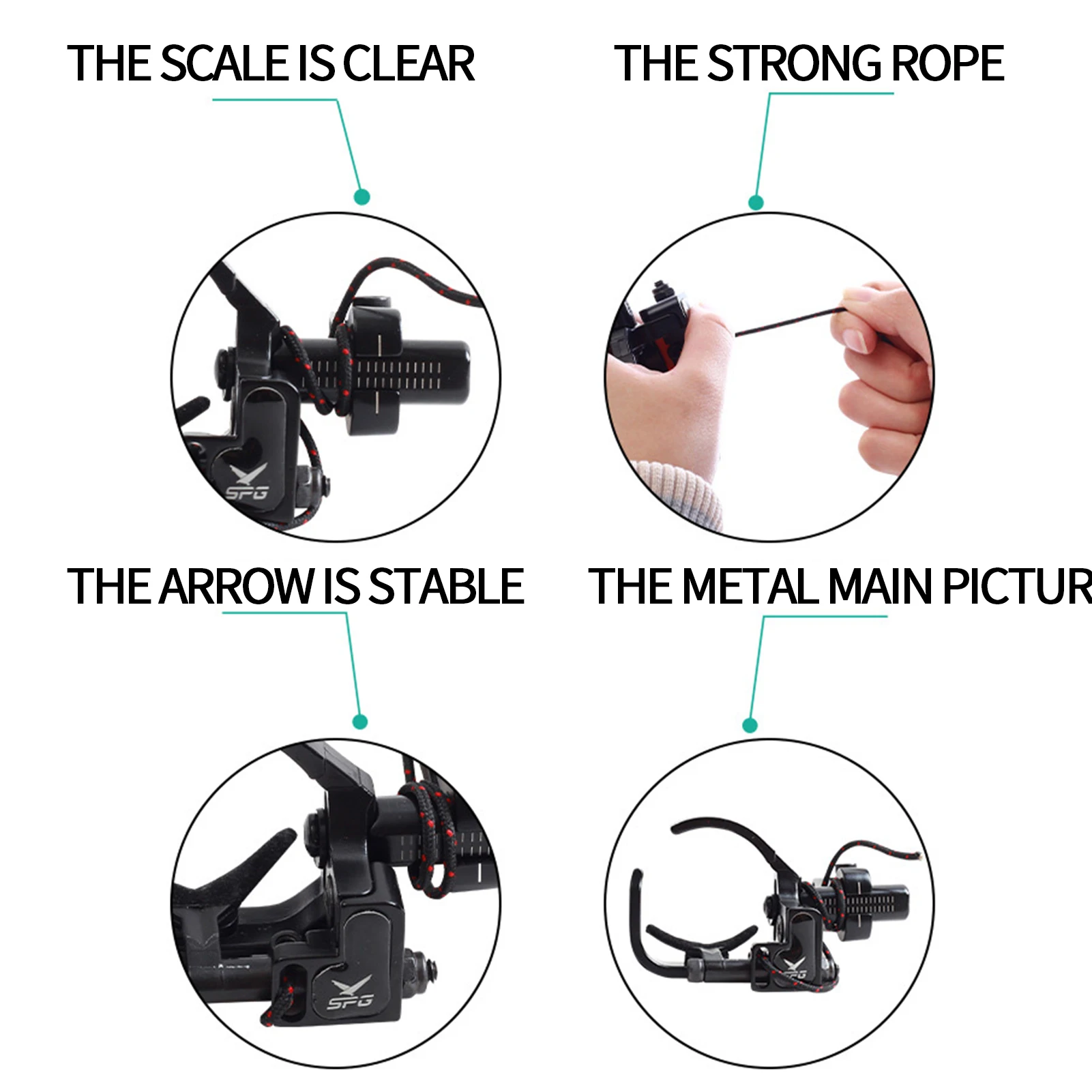 Металлическая композитная подставка для лука из алюминиевого сплава откидная с
