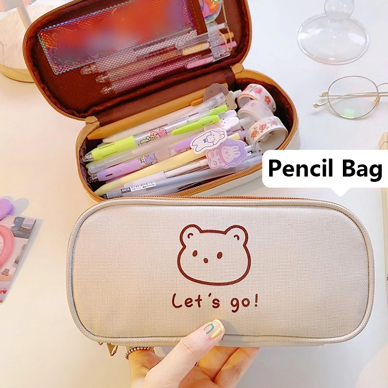 

Portable Pencil Case Pencil Bag Split Pen Gift Box Pencilcase Large Capacity Stationery for School Supplies Estuches Grandes