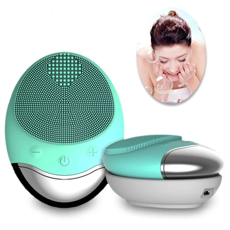 

Rechargeable Electric Facial Cleanser Multi-functional Face Massager Cleaning Brush Skin Exfoliating Clear Acne IPX7 Waterproof