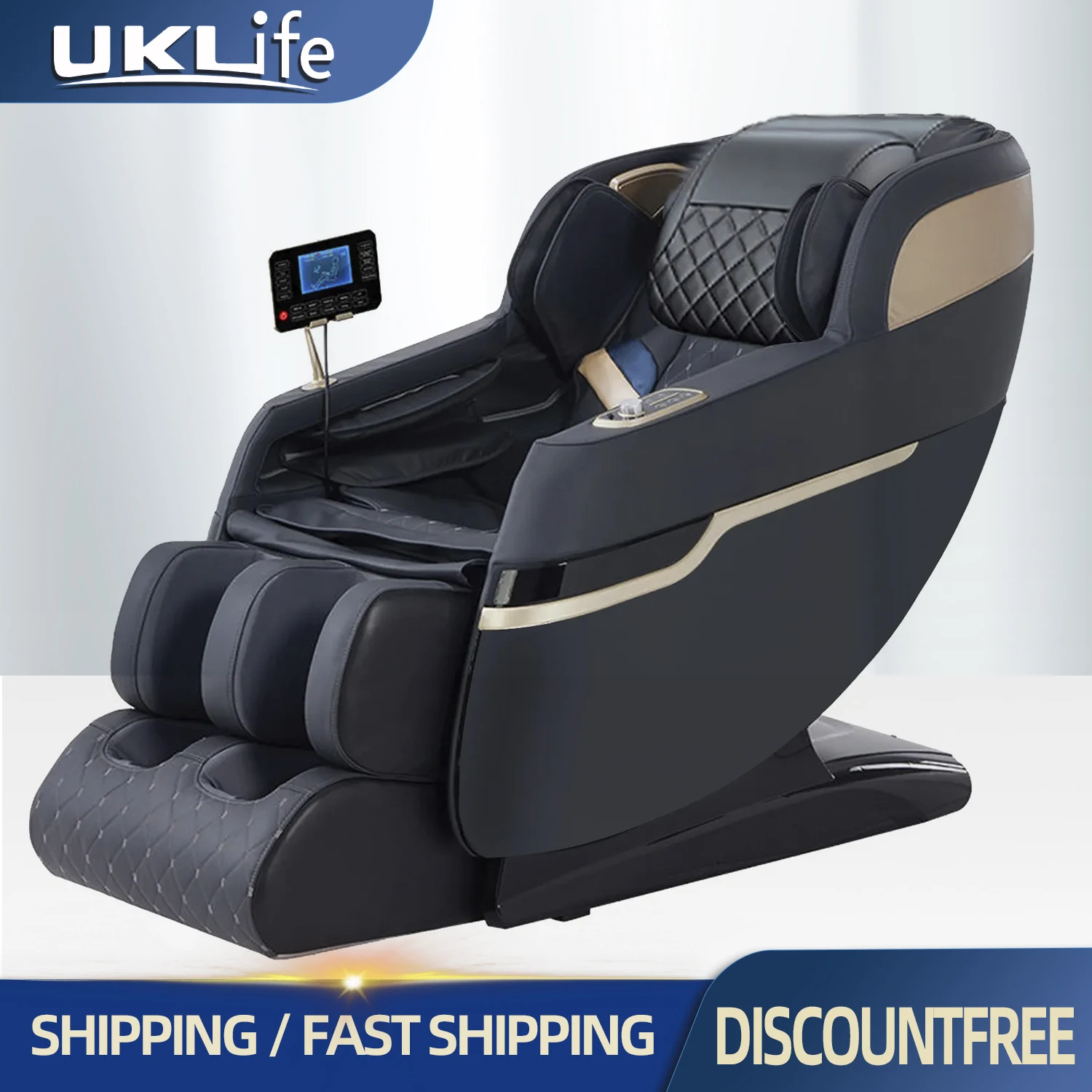 

Three Years Warranty UKLife Home Office Heating Multifunctional Massage Chair Full body Airbag Wrapped Zero Gravity Massage Sofa
