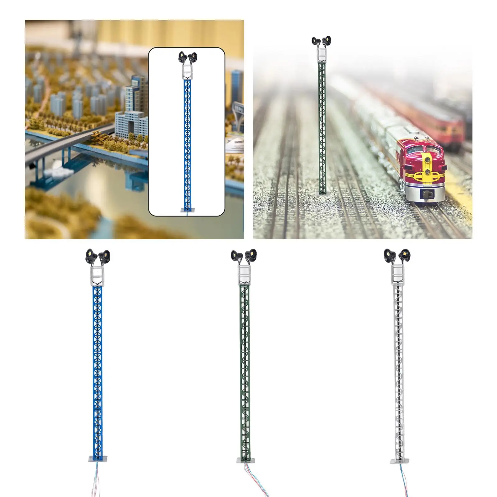 1:87 миниатюрные фонари железнодорожного поезда для наборов моделей зданий