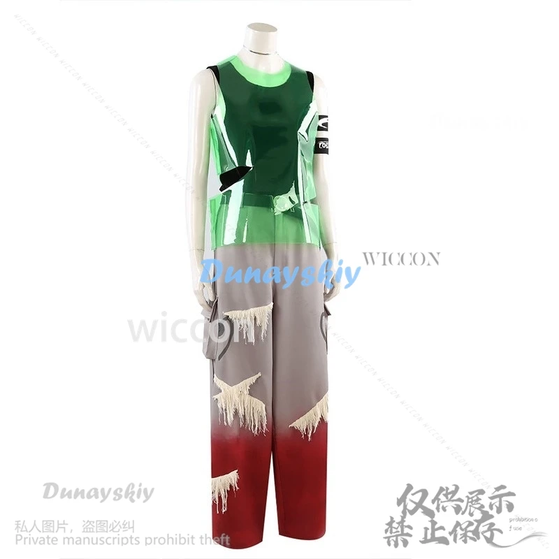 Аниме Alien Stage Косплей Till Костюм Blink Gone Топ Брюки Реквизит Татуировка Колье