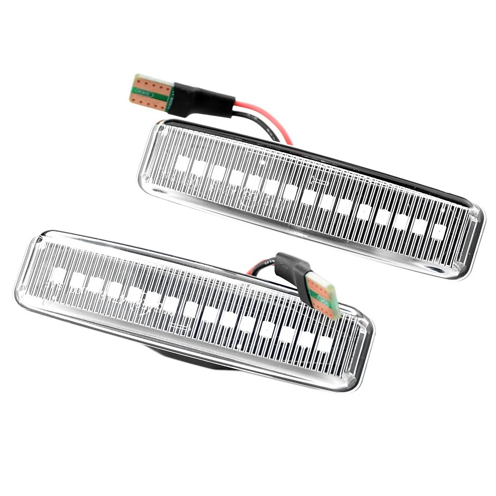 

Динамический боковой маркер крыло светодиодный динамический крыло индикатор поворота подходит для 5ER E39 1995 ‑ 2003 белый