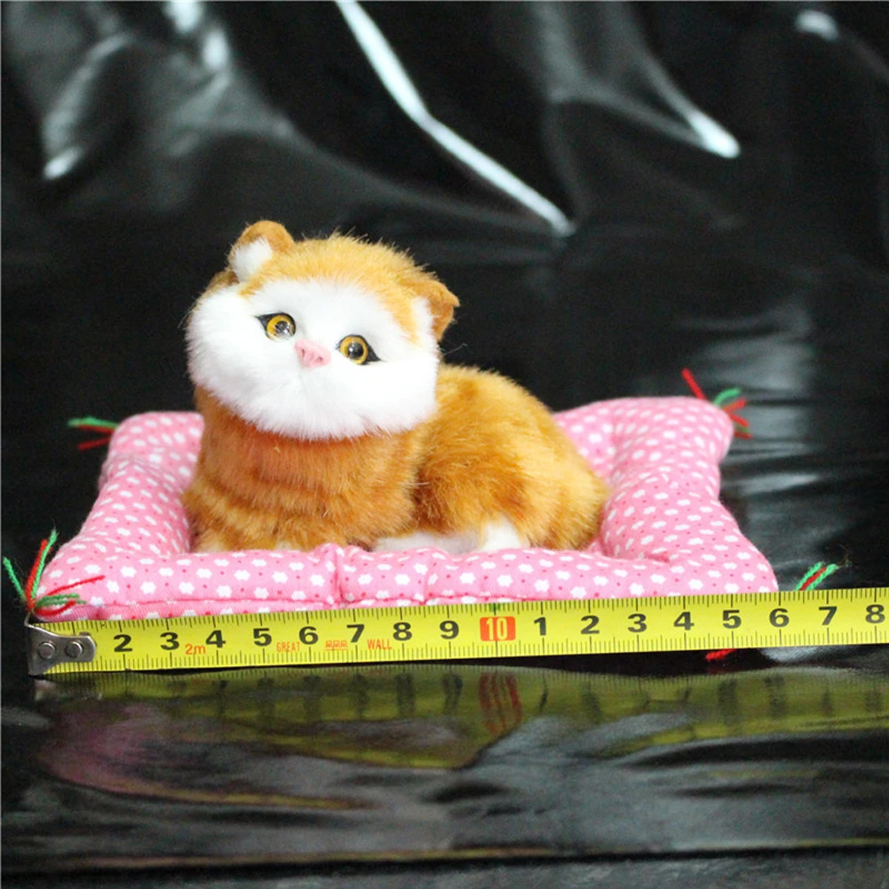 

Hot Sales Super Kawaii Simulation Cats Plush Toys Press Sounding Kitten Stuffed Doll Childrens Decoration Birthday Gifts