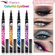 Black Liquid Eyeliner Waterproof Eyeliner Pencil 36H Long-Lasting Liquid Eye Liner Pen Quick-Dry No Blooming Cosmetics Tool