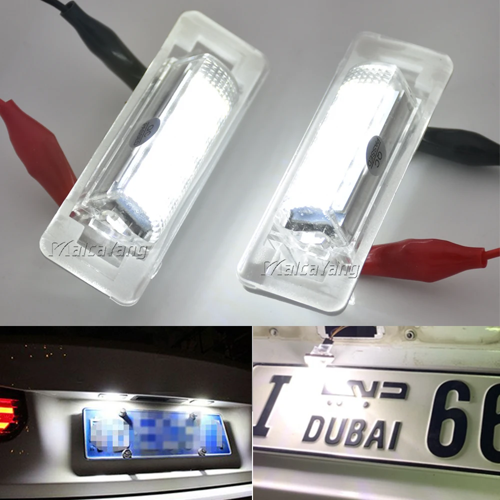 

6500k White LED Number License Plate Light For Mercedes Benz E Class W210 E300 E320 E420 E430 E55 AMG C Class W202 C230 C280 C43