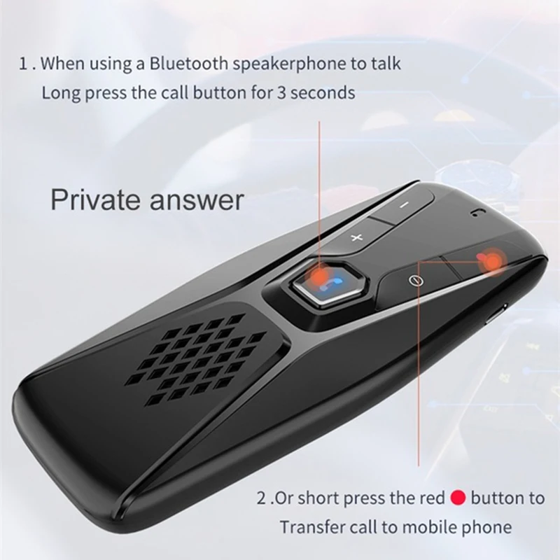 Автомобильный комплект JaJaBor Bluetooth громкая связь беспроводная с микрофоном 5 0