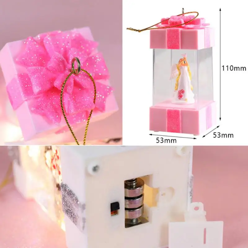 

Merry Christmas Gift Light Vintage Santa Clau Christmas Tree Hanging LED Lantern For Home Holiday Party Decor Box Light