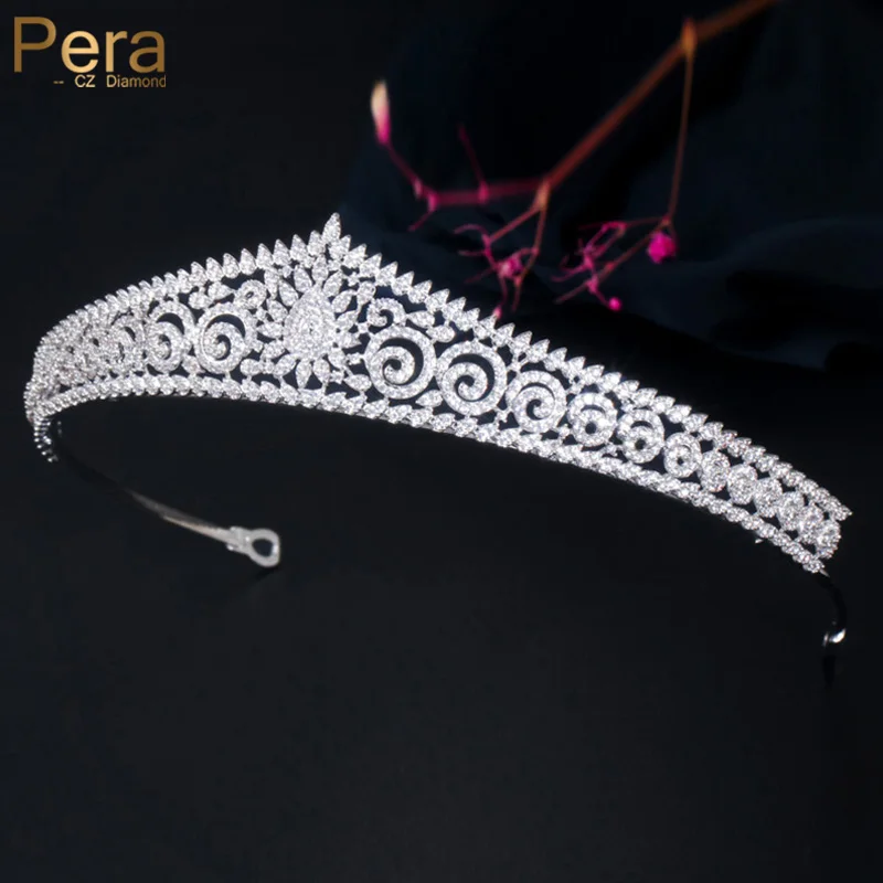 

Свадебные тиары с кристаллами Pera 2022, новый дизайн, великолепные свадебные головные уборы, королевские короны, аксессуары для искусственных ...