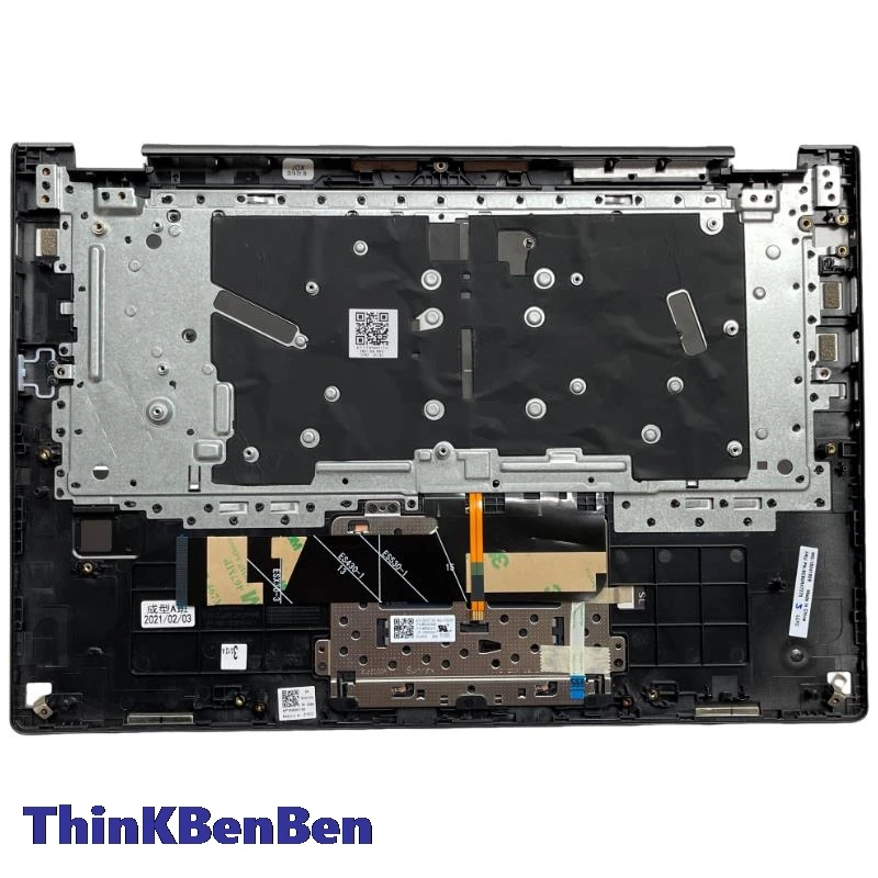 Железно-серый верхний чехол для клавиатуры США подставка рук Lenovo Ideapad YOGA530 Flex6 14