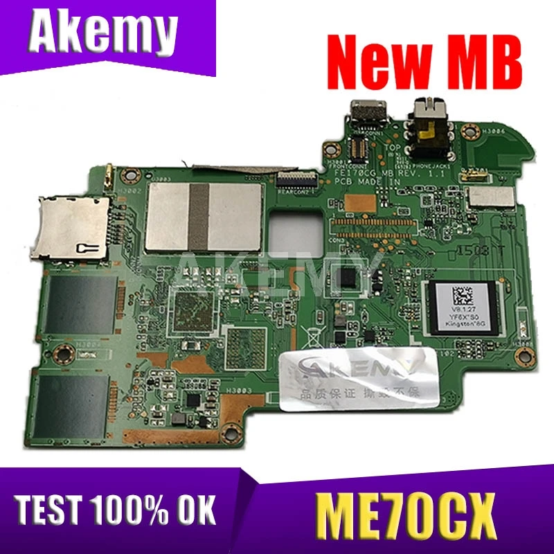 

Материнская плата Akemy ME70CX MAIN_BD._ 1G/Z2520 R1.2 (16G) Φ ME70CX ME70C для планшетов, материнская плата 90NK01A0-R00030