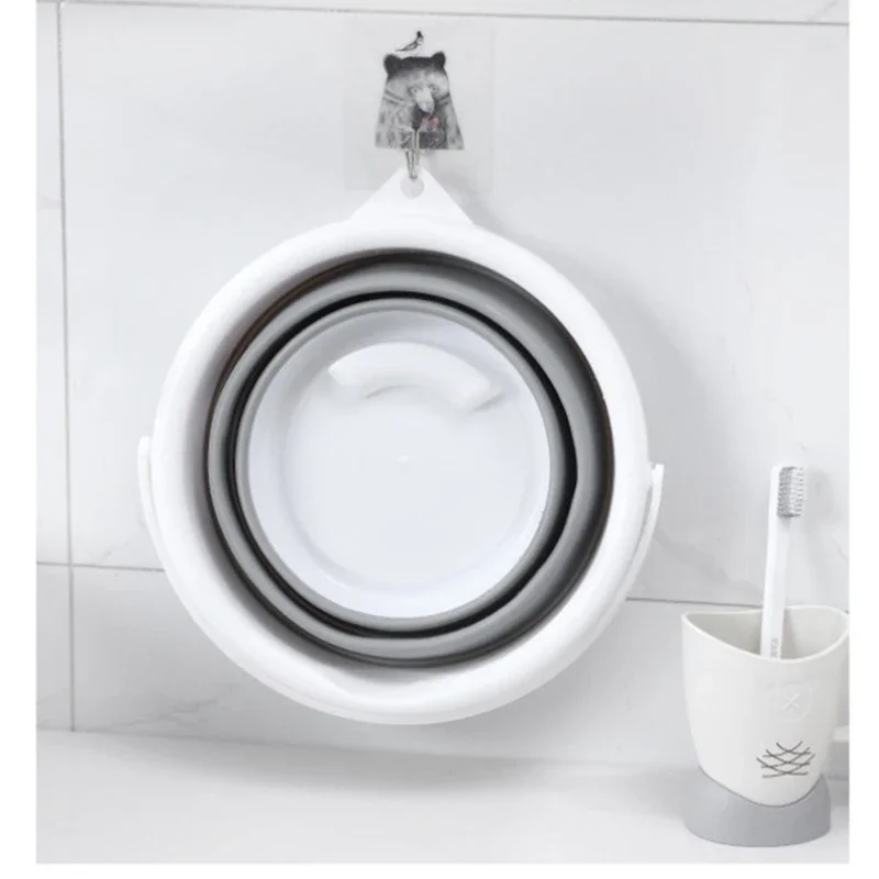 Портативное Силиконовое складное Куба ведро 3 л складной дизайн для удобного