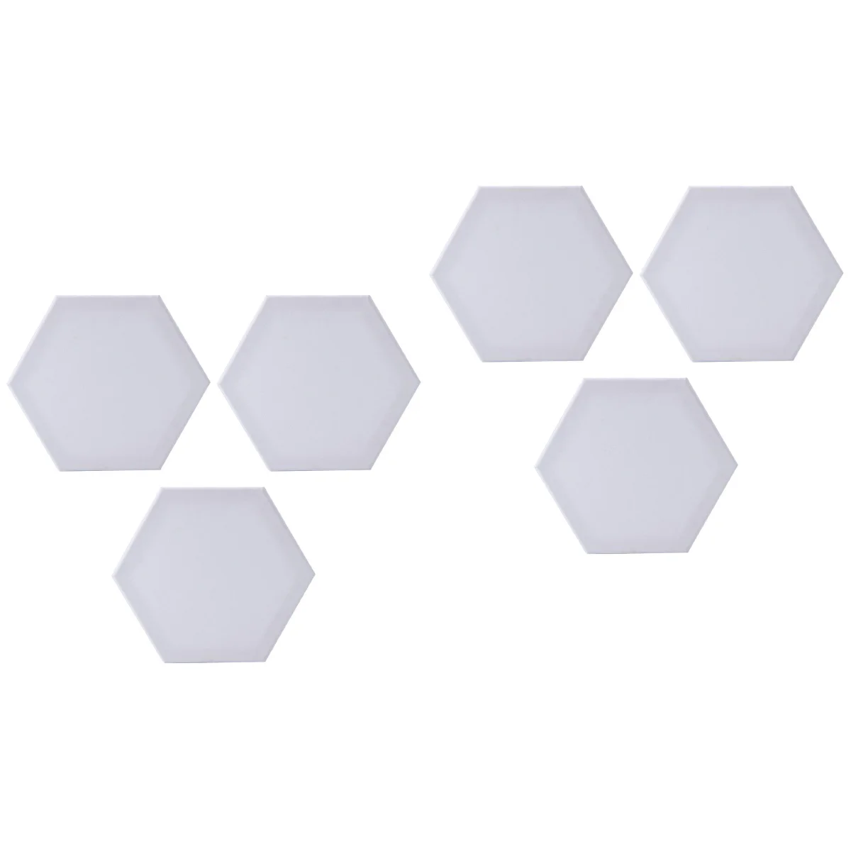 

6 шт., шестигранная хлопковая доска для рисования, толстая доска для рисования, художественная холщовая доска для рисования маслом, холст для рисования (белая, боковая сторона 125 см