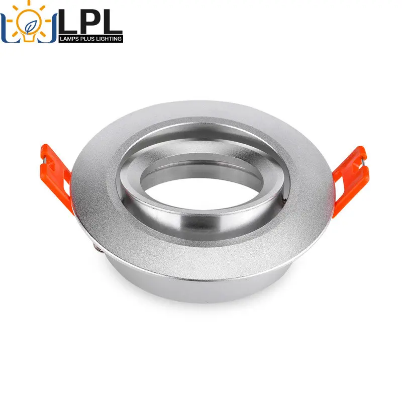 

Factory Black Round Adjustable Recessed Led Spot Light Frame Holders MR16 GU10 Retrofit Kit Led Ceiling Light Fixture For Room