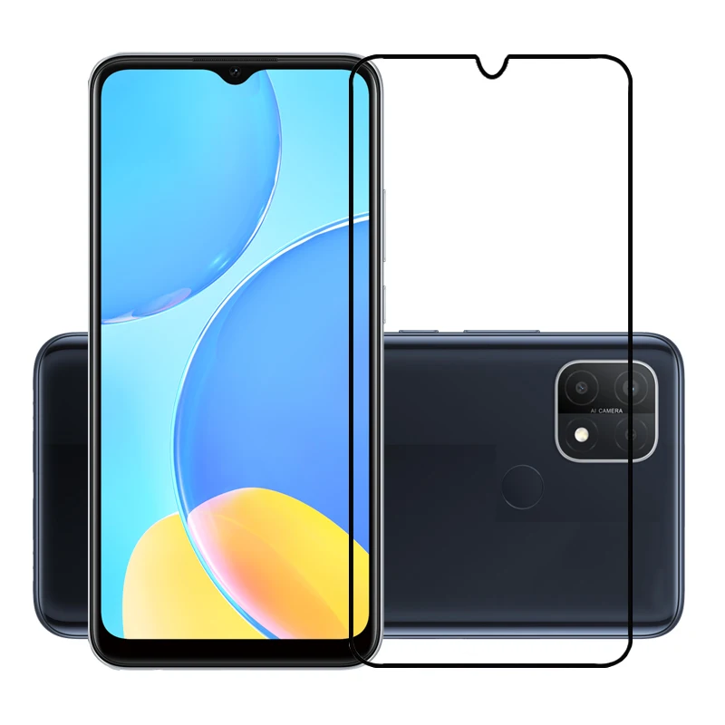 

Полная защита экрана для OPPO A15S A74 A94 A93 A73 A55 A53 A52 A12S A12 устойчивая к царапинам Защитная пленка закаленное стекло